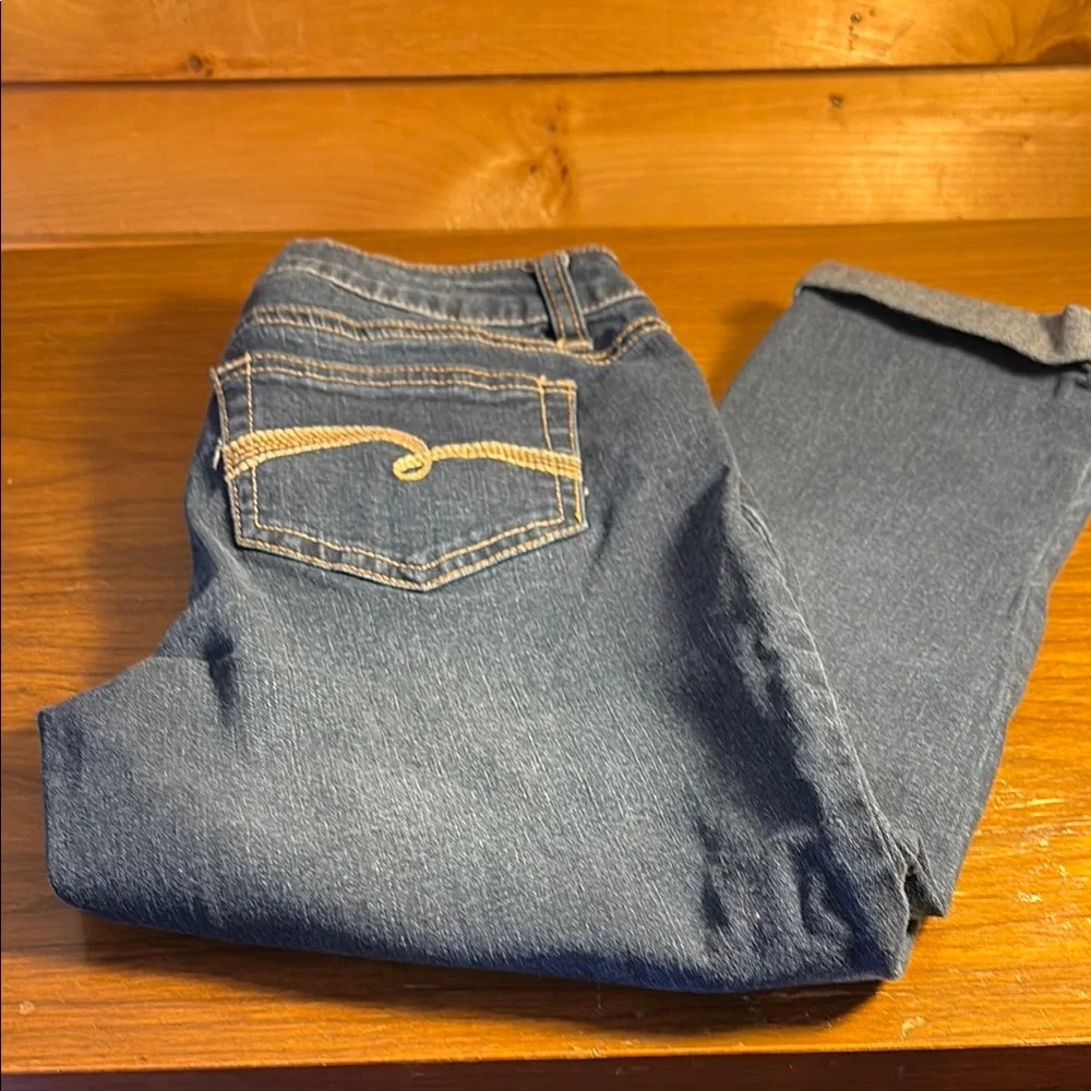 Justice Blue Slim Fit Distressed Jeans